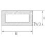 Edelstahl Vierkantrohr 10x10x1mm-60x60x2mm 304 Quadratrohr 2 Meter,  Edelstahl
