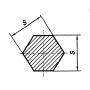 Edelstahl Sechskant SW 4mm-17mm 1.4305 Stange 6-kant VA V2A 303 Sechskantstange,  Edelstahl