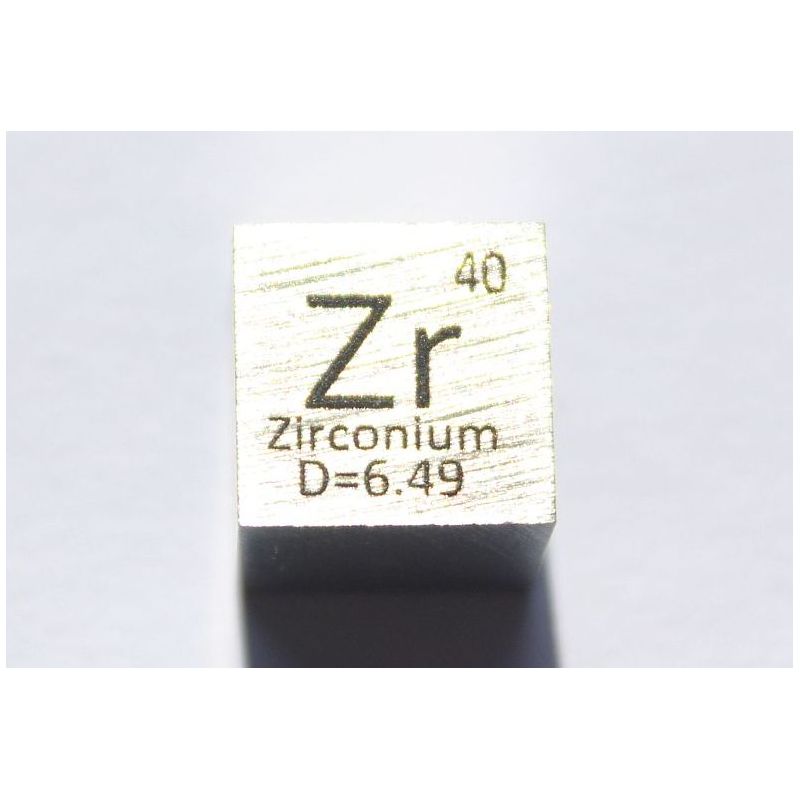 Zirkonium Zr Metall Würfel 10x10mm poliert 99,2% Reinheit cube